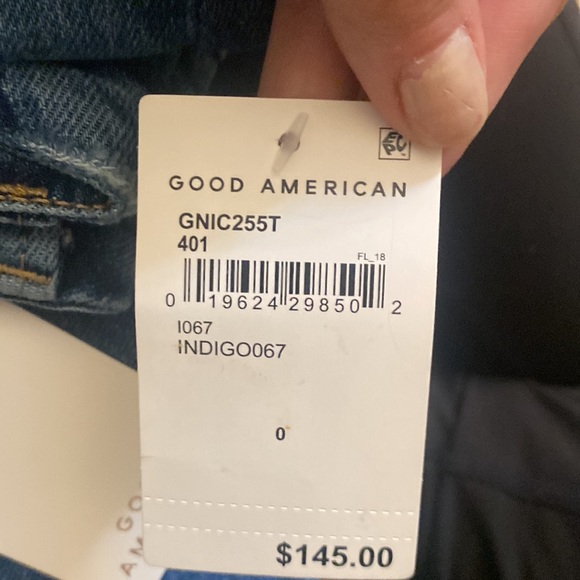 Good American NWT Good Icon crop jean size 25/0 - Picture 4 of 4